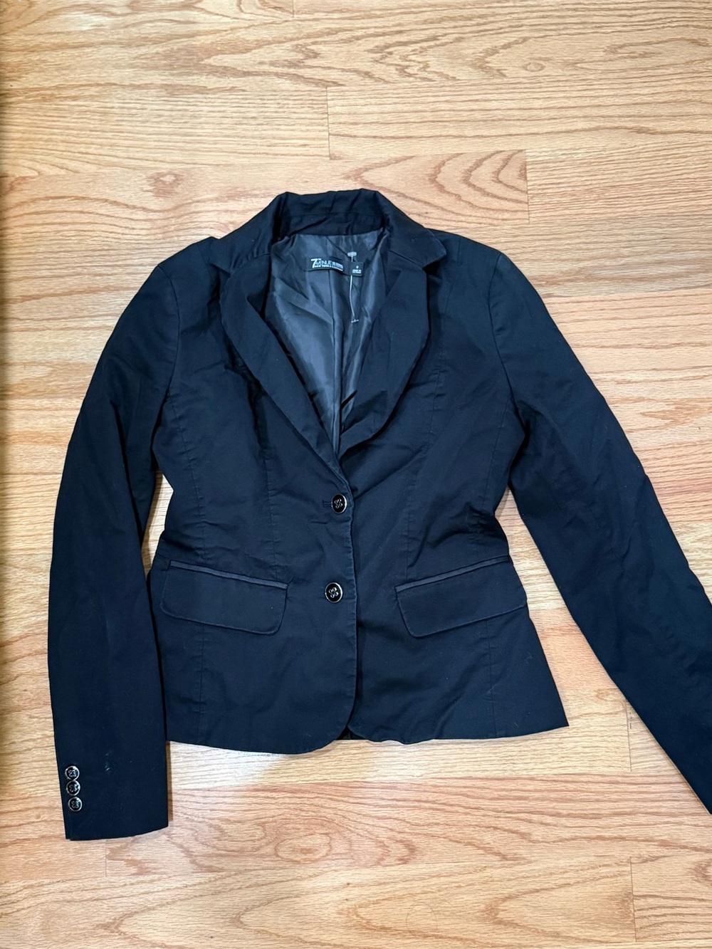 Tailored Black Women's Blazer - Classic Two-Button Jacket